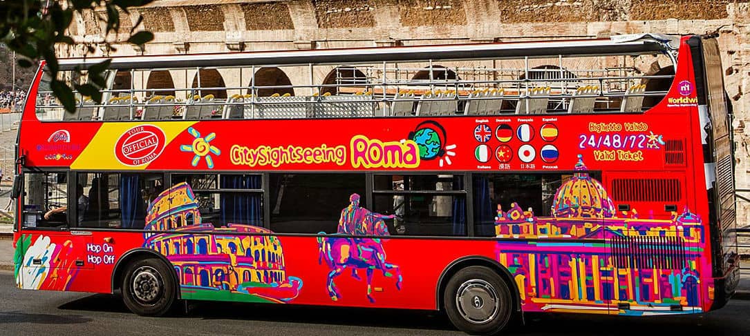 Bus Panoramici Hop On Hop Off Tour Con City Sightseeing Roma